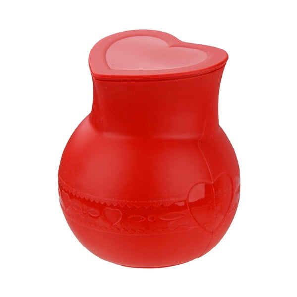Czerwone silikonowe naczynie do rozpuszczania czekolady Dr. Oetker Flexxibel Love, 250 ml-image-1