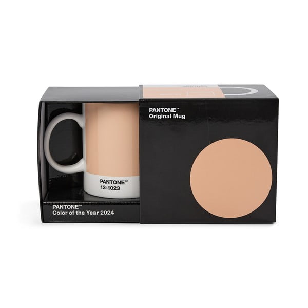 Pomarańczowy ceramiczny kubek 375 ml Peach Fuzz 13-1023 – Pantone-image-2