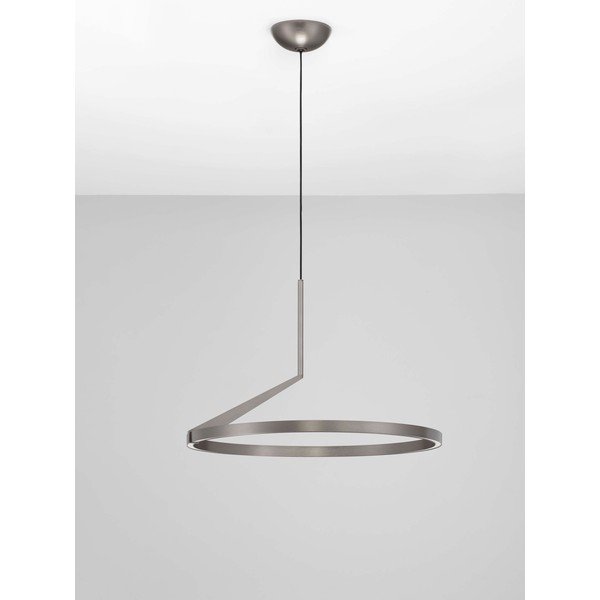 Aluminiowa lampa wisząca LED ze ściemniaczem w kolorze srebra ø 60 cm Tilia – Nova Luce-image-4