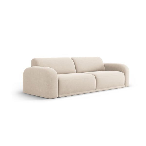 Beżowa aksamitna sofa 242 cm Erin – Micadoni Home-image-2
