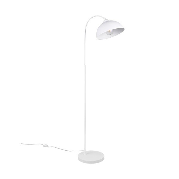 Biała lampa stojąca z metalowym kloszem (wysokość 170 cm) Sierra – Reality