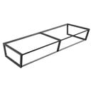 Czarny stalowy wiszący stelaż pod umywalkę 120x20 cm Ska – Sapho