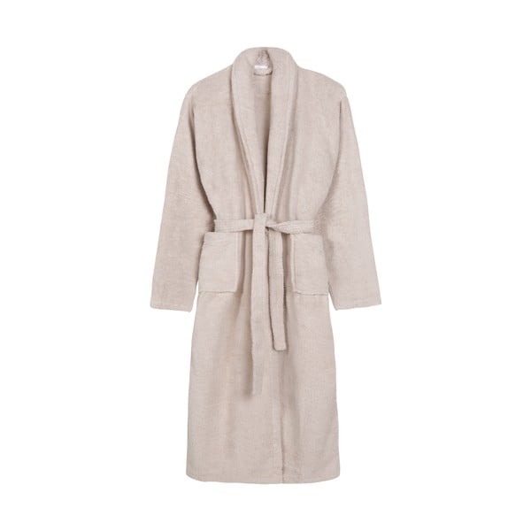 Beżowy bawełniany szlafrok w rozmiarze XS/S Terry – HIP