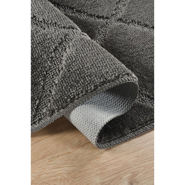 Antracytowe dywaniki łazienkowe zestaw 2 szt. 50x80 cm Cizgili – Foutastic-image-2