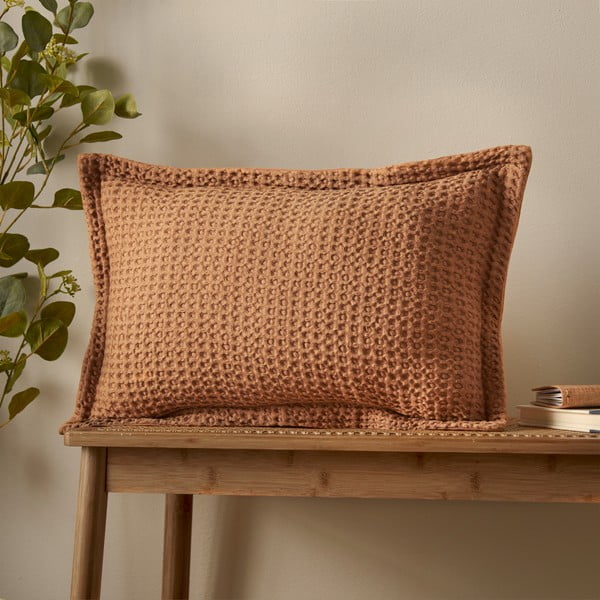 Bawełniana poduszka dekoracyjna 30x50 cm Jaipur Chunky Waffle – Pineapple Elephant-image-1