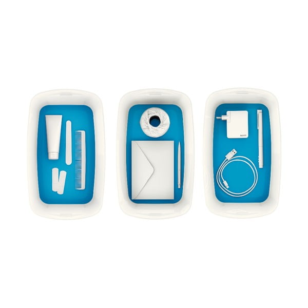 Biało-niebieski pojemnik z pokrywką Leitz Office, poj. 5 l-image-2