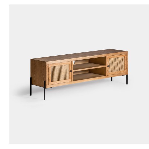Szafka pod TV z litego drewna jodłowego 150x50 cm Kenia – Burkina-image-1