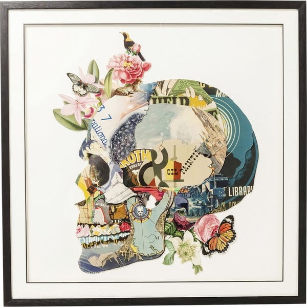 Obraz Kare Design Art Skull, 100x100 cm