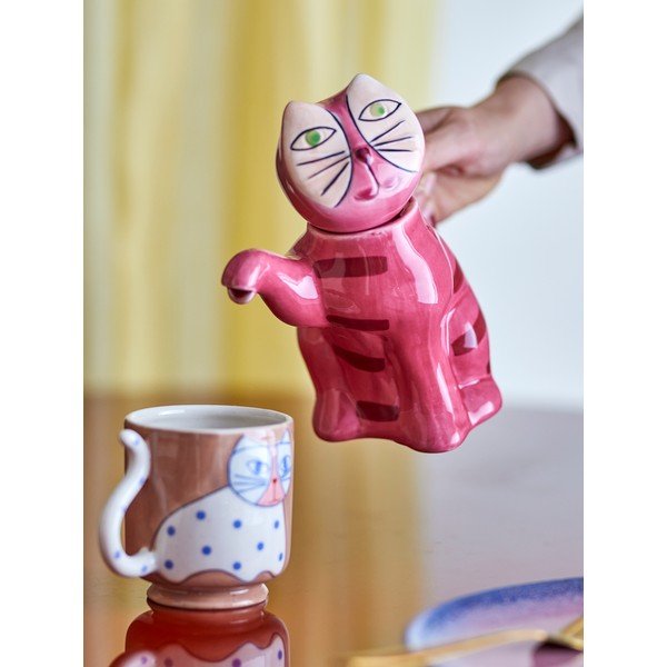 Różowy dzbanek do herbaty ceramiczny 500 ml Missy – Bloomingville-image-1