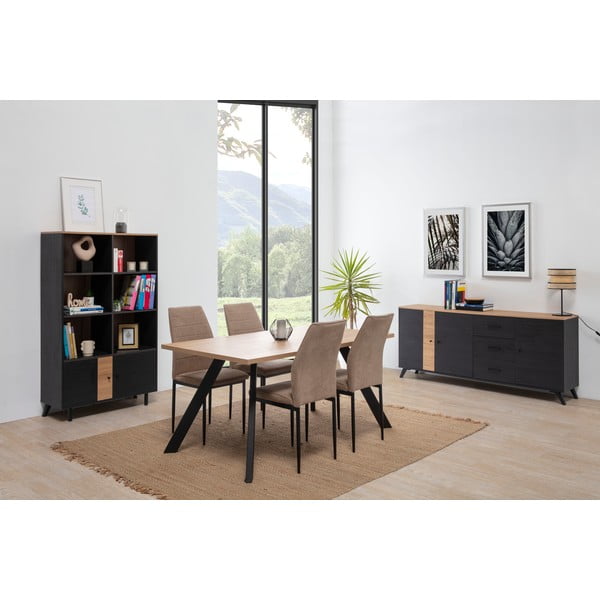 Stół z blatem w dekorze dębu 90x160 cm Texas – Marckeric-image-4