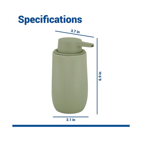 Zielony plastikowy dozownik do mydła 400 ml Fablo – Wenko-image-4