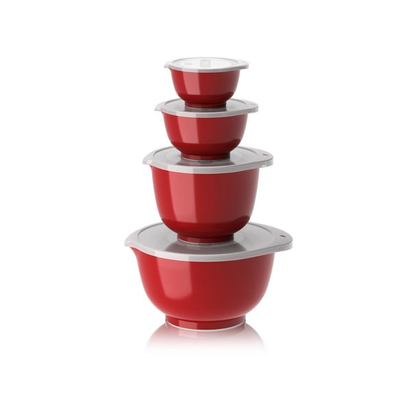 Czerwone misy zestaw 4 szt. ø 23 cm Margrethe – Rosti