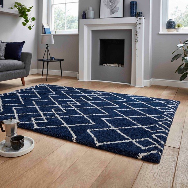 Ciemnoniebieski dywan 120x170 cm Royal Nomadic – Think Rugs-image-2