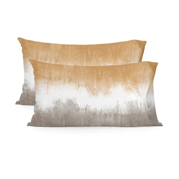 Bawełniane poszewki na poduszki zestaw 2 szt. 50x75 cm Tie dye – Blanc