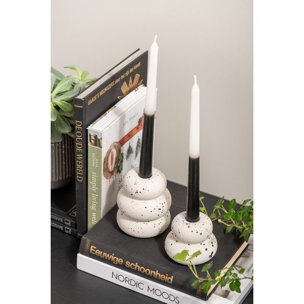 Jasnobeżowy betonowy świecznik Speckled – PT LIVING-image-1