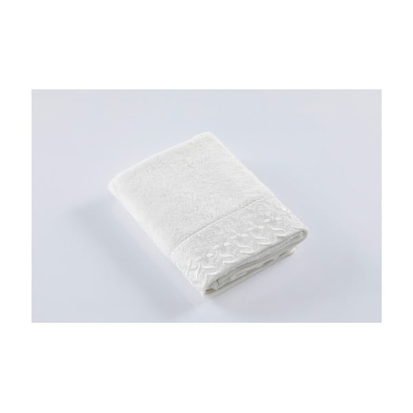 Biały ręcznik z bawełny Bella Maison Drope, 50x90 cm