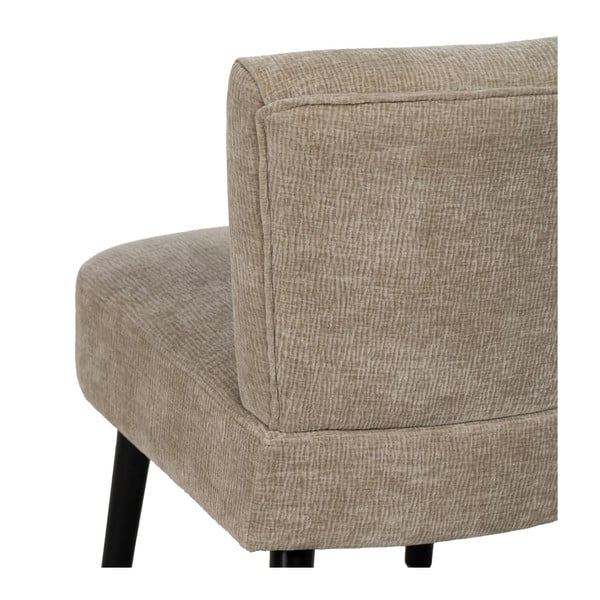 Beżowy fotel z tkaniny szenilowej – Ixia-image-4