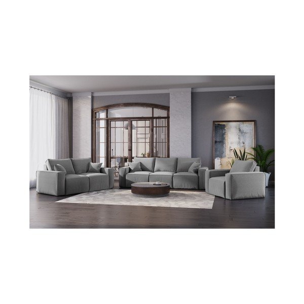 Szara sofa Cosmopolitan Design Miami, 245 cm-image-4