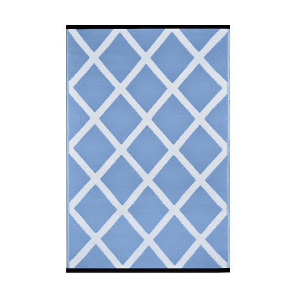 Niebiesko-biały dwustronny dywan zewnętrzny Green Decore Silenco, 120x180 cm