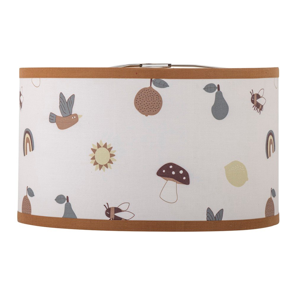 Biało-brązowy klosz do lampy dziecięcej z tekstylnym kloszem ø 34 cm Agnes – Bloomingville Mini (zdjęcie 3)