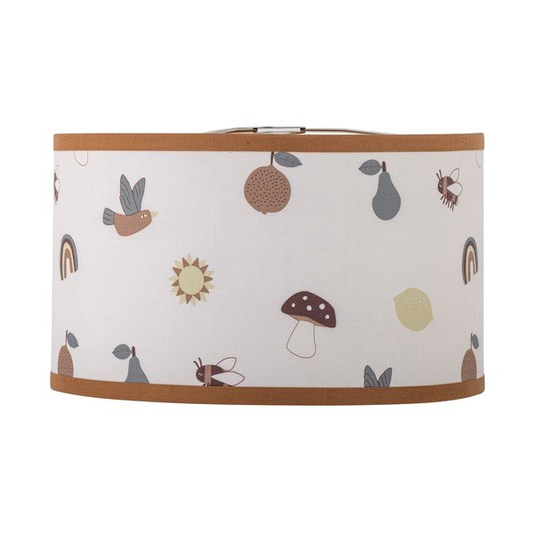 Biały/brązowy klosz do lampy dziecięcej z tekstylnym kloszem ø 34 cm Agnes – Bloomingville Mini-image-2