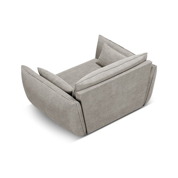 Jasnoszary fotel Vanda – Mazzini Sofas-image-3