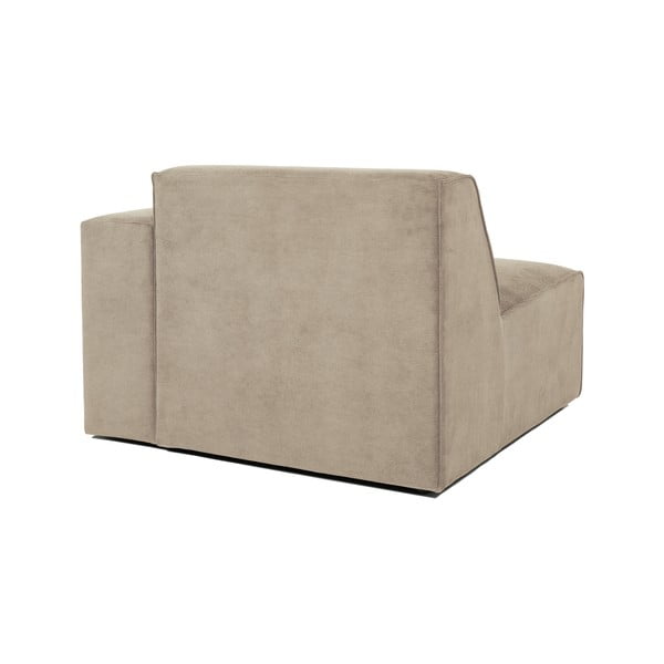 Beżowy końcowy moduł sztruksowej sofy Scandic Sting, 101 cm, prawostronny-image-3