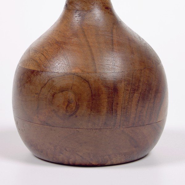 Naturalny wazon z drewna akacji Kave Home Tyara, wys. 15,5 cm-image-1