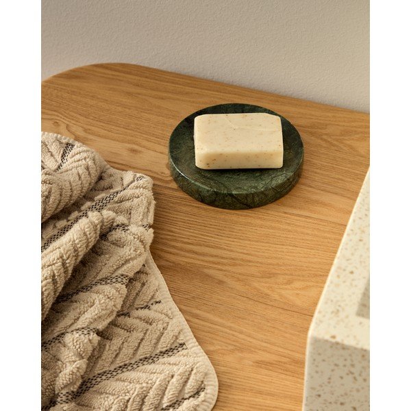 Ciemnozielona marmurowa mydelniczka Elenei – Kave Home-image-3