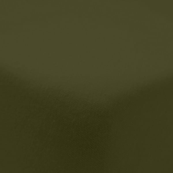 Flanelowe prześcieradło z gumką w kolorze khaki 135x190 cm Brushed – Catherine Lansfield-image-2