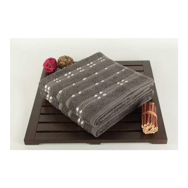 Zestaw 2 ręczników Patlac Grey, 50x90 cm