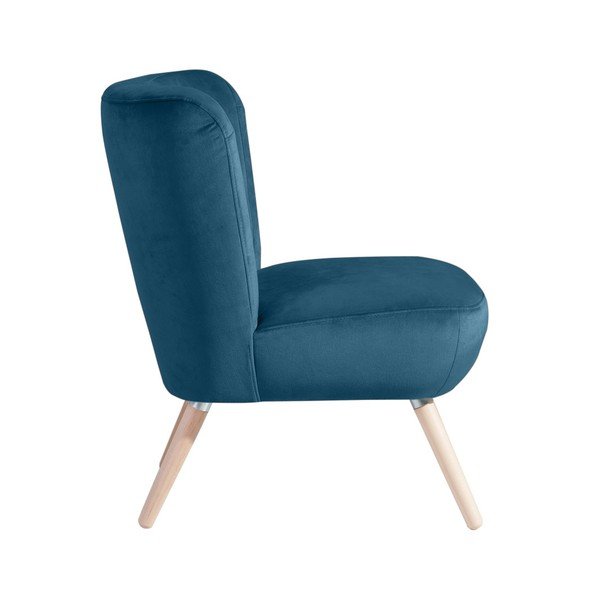 Niebieski fotel Max Winzer Neele Velvet-image-2