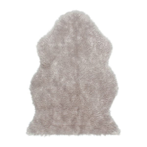 Szary dywan z ekologicznego futra Eko Rugs Tekli, 70x100 cm