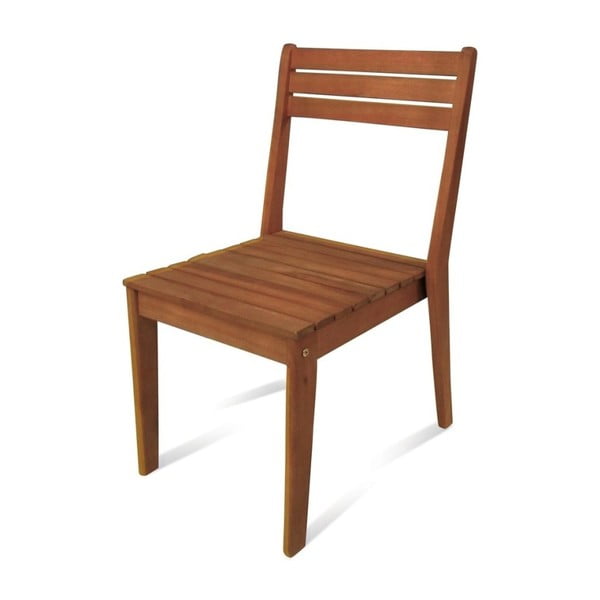 Krzesło z drewna eukaliptusa Edda