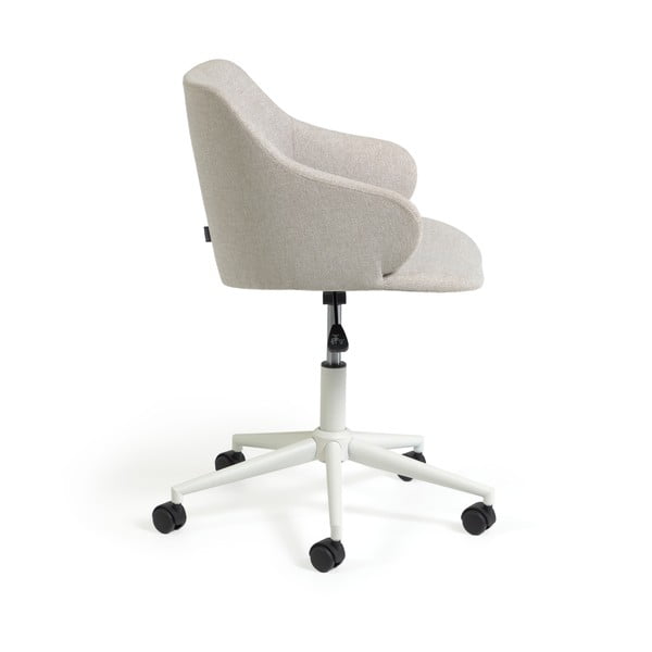 Jasnoszare krzesło biurowe Kave Home Einara-image-3