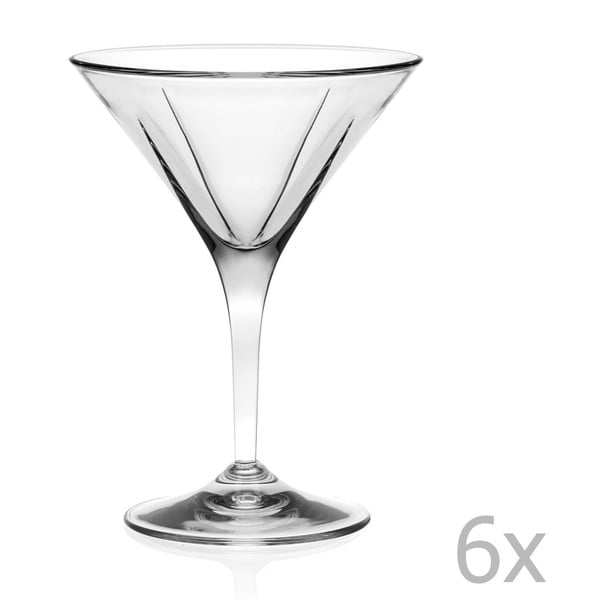 Zestaw 6 kieliszków do martini/koktajlów RCR Cristalleria Italiana Leonora