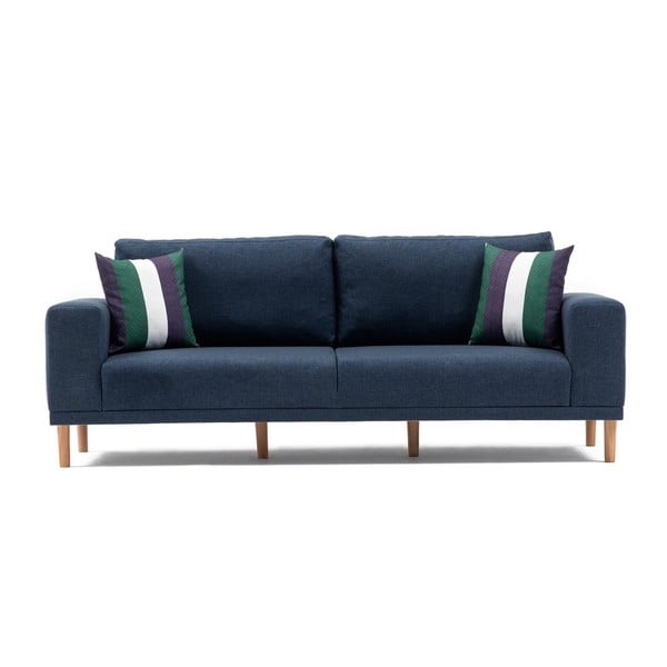 Ciemnoniebieska sofa 3-osobowa Franz