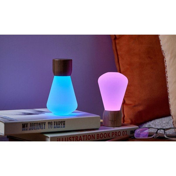 Naturalna lampa stołowa ze ściemniaczem (wys. 13 cm) Pentagon – Gingko-image-4