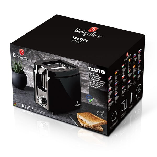 Czarny toster Black Silver Collection – BerlingerHaus-image-2