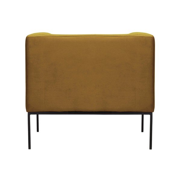 Żółty aksamitny fotel Windsor & Co Sofas Neptune-image-4