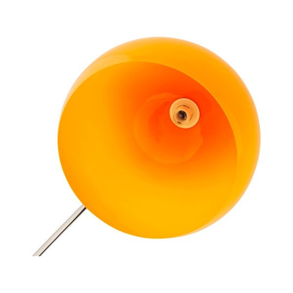 Stojąca lampa z pomarańczowym abażurem i marmurową podstawą Kokoon Loft-image-2