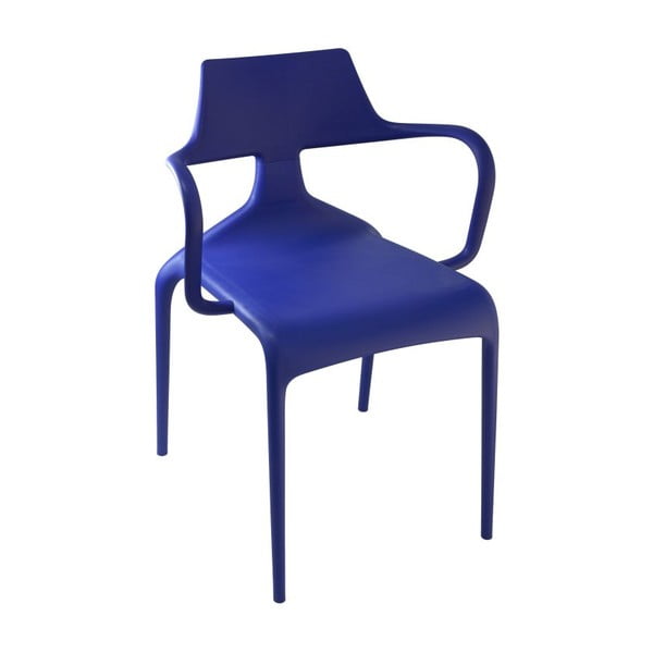 Krzesło Shark z podłokietnikami, niebieskie