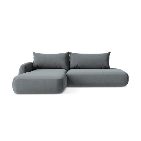 Szaroniebieski rozkładany narożnik (lewostronny/z szezlongiem) Hale – Makamii