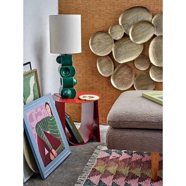 Zielona/kremowa lampa stołowa ceramiczna z tekstylnym kloszem (wysokość 68 cm) Brady – Bloomingville-image-2