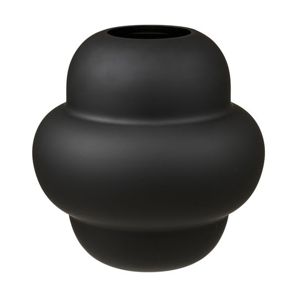 Czarny szklany wazon (wysokość 20 cm) Vera – House Nordic