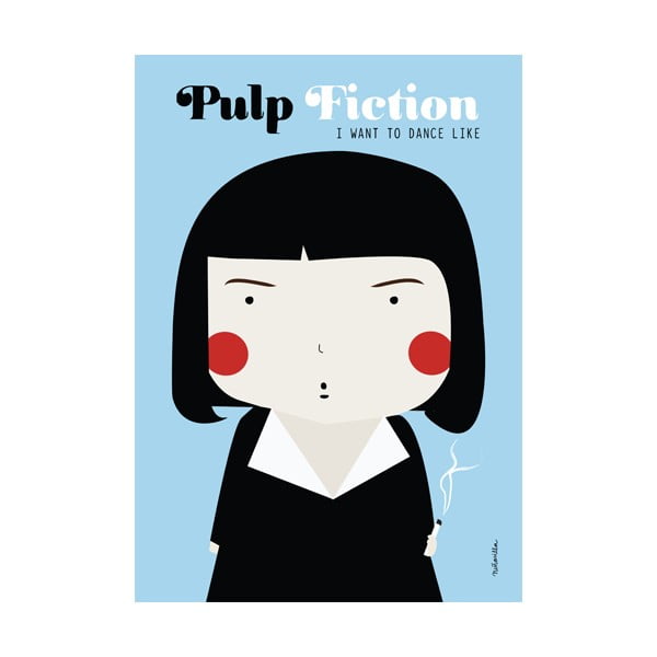 Plakat NiñaSilla Pulp Fiction, 21x42 cm