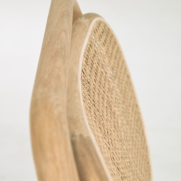 Beżowy fotel z plecionki trzcinowej Doriane – Kave Home-image-1