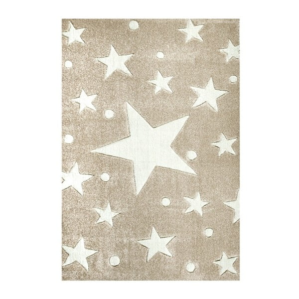 Beżowy dywan dziecięcy Happy Rugs Stars, 120x180 cm