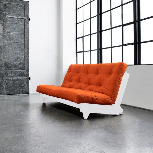 Sofa rozkładana Karup Fresh White/Orange-image-1