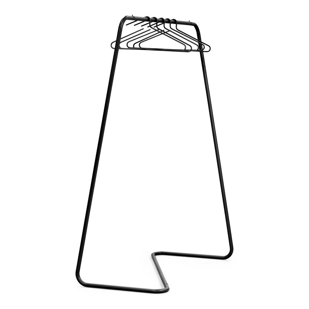 Czarny stalowy stojak na ubrania 118x160x57 cm Hang-On – Spinder Design